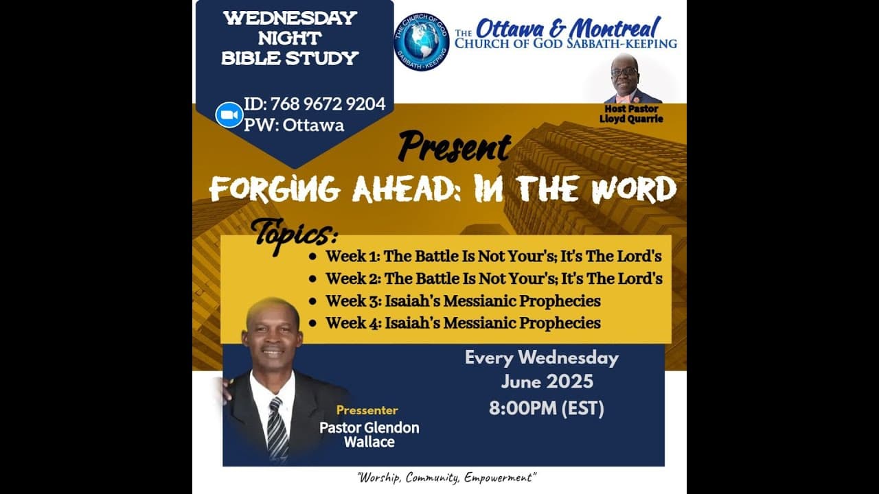The Battle is Not Yours; It's The Lord's ( Week 2) video thumbnail