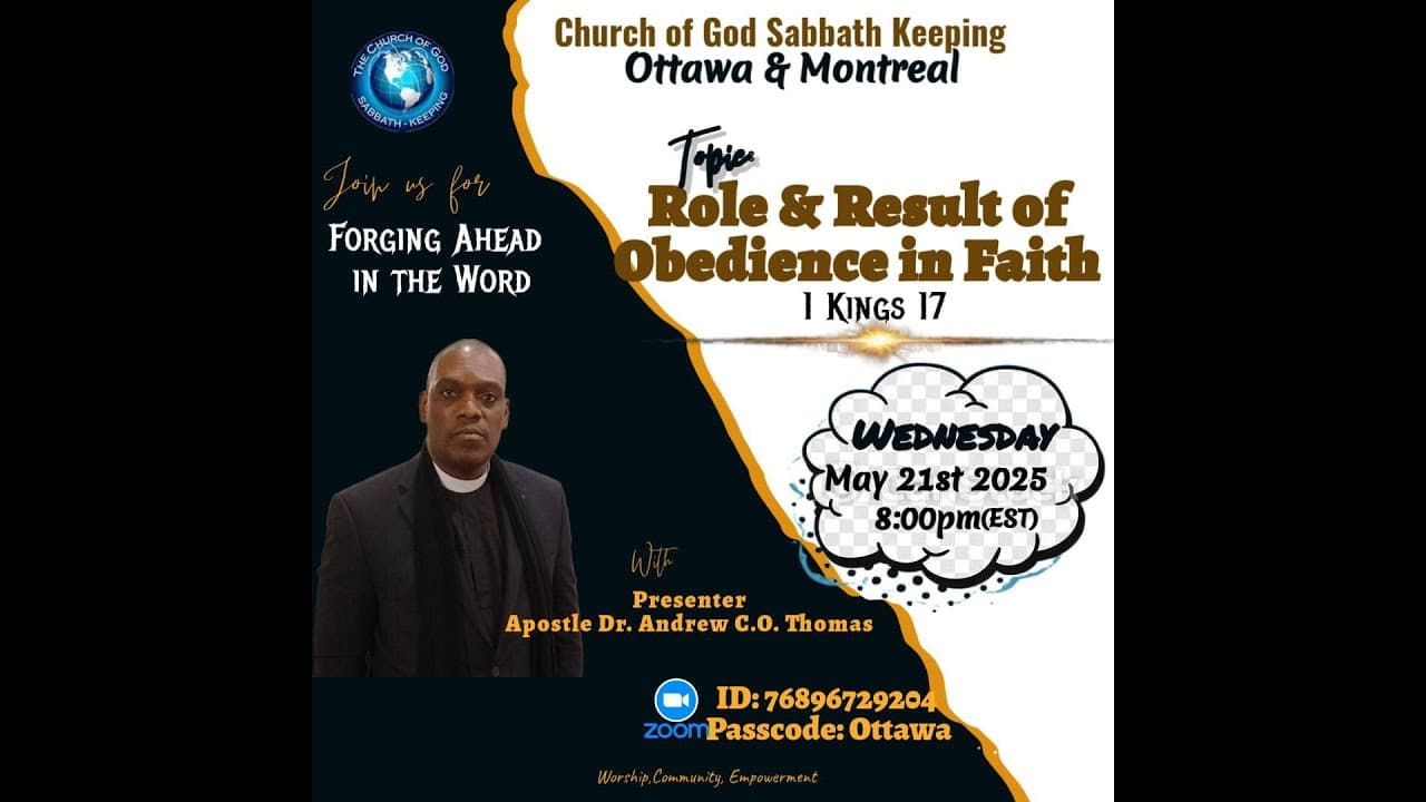 The Dynamics of Faith (week 3) Role & Result of Obedience in Faith video thumbnail